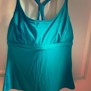 CALIA by Carrie Underwood Solid Strappy Tankini XL